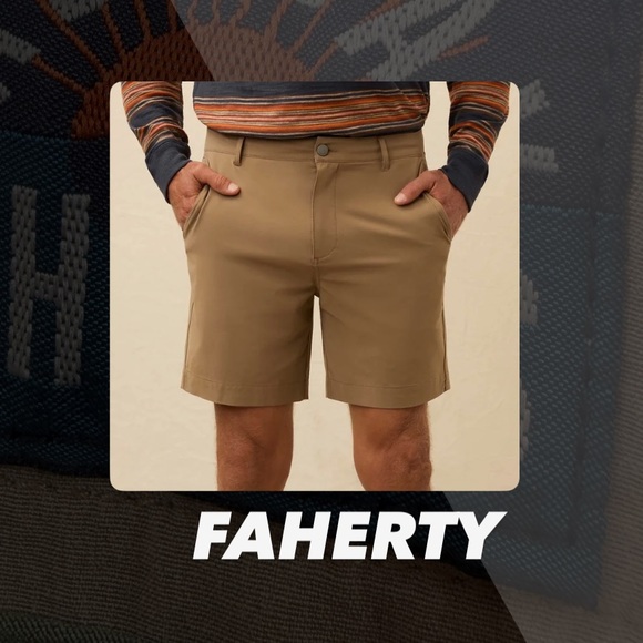 Faherty Other - EUC Faherty Island Brown All Day Shorts